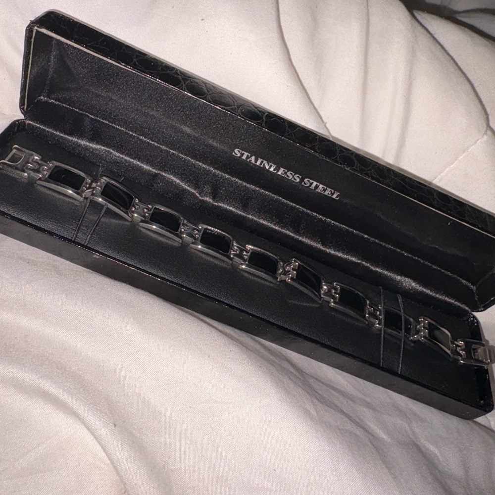 Stainless Steel Black Bracelet